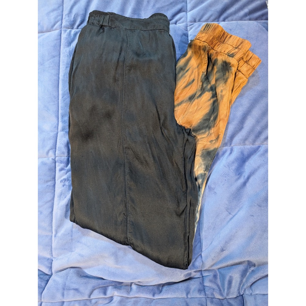 Young Fabulous & Broke Jogger Pants‎ Womens Navy Brown Tie Dye Ombre - Size S